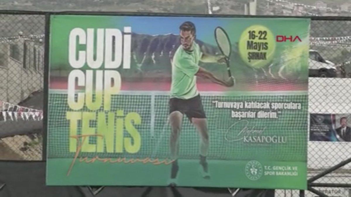 Cudi Cup Tenis Turnuvası'nda final maçları oynandı