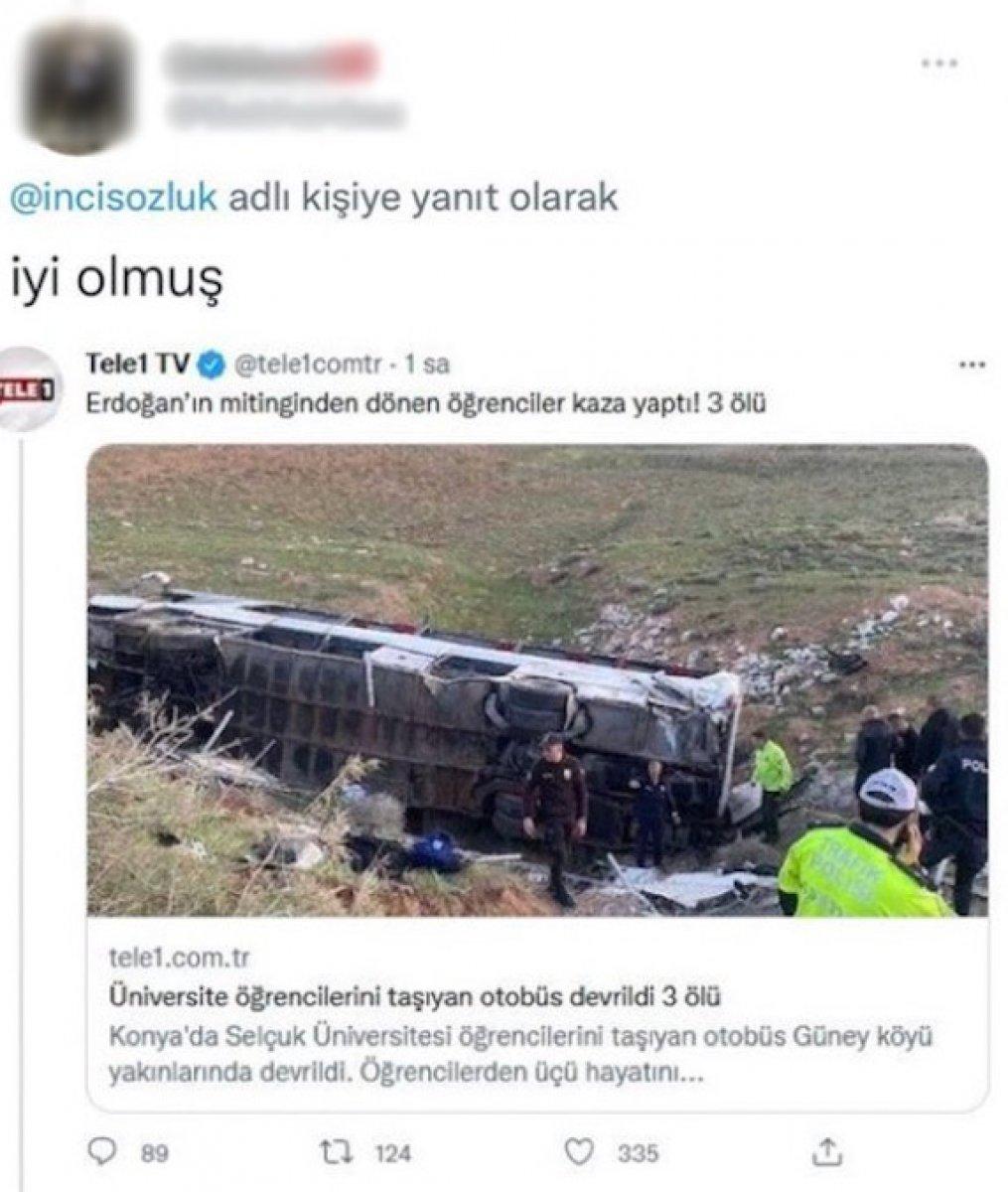 AK Parti'nin Gençlik Şöleni dönüşünde hayatını kaybedenlere nefret mesajları