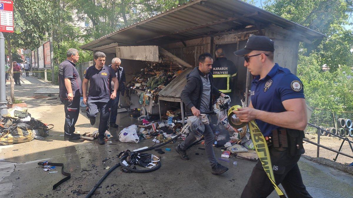 Karabük'te çakmak gazı tüpleri bomba gibi patladı