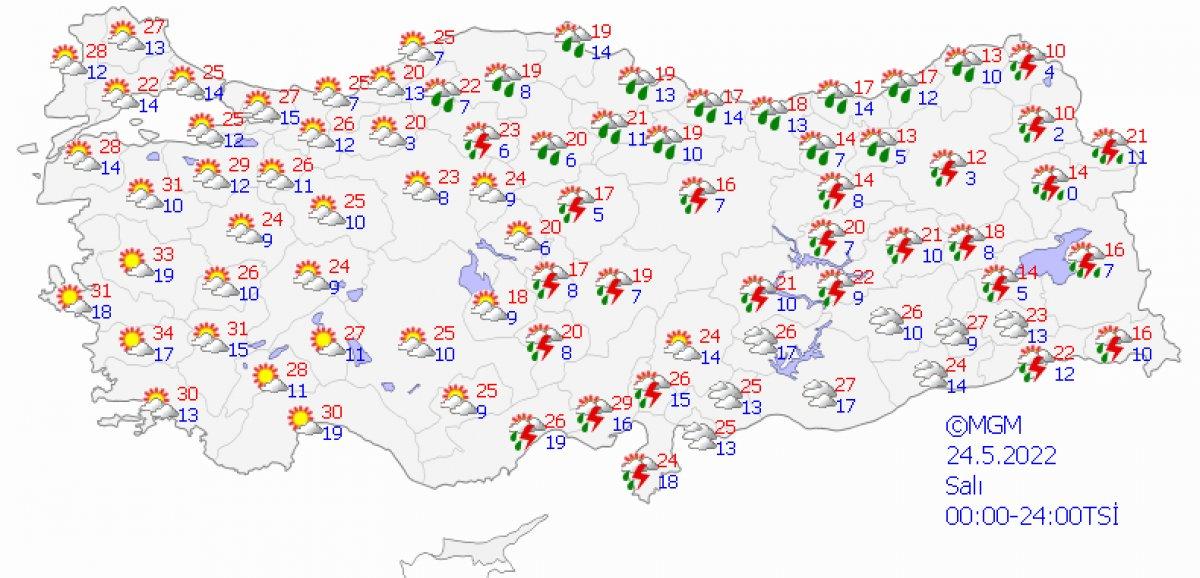 Meteoroloji'den yeni haftanın ilk günü için sağanak uyarısı
