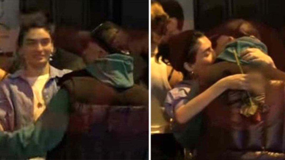 Hazar Ergüçlü, sokakta aşka geldi