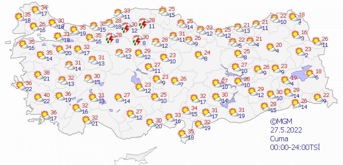 Meteoroloji'den yeni haftanın ilk günü için sağanak uyarısı