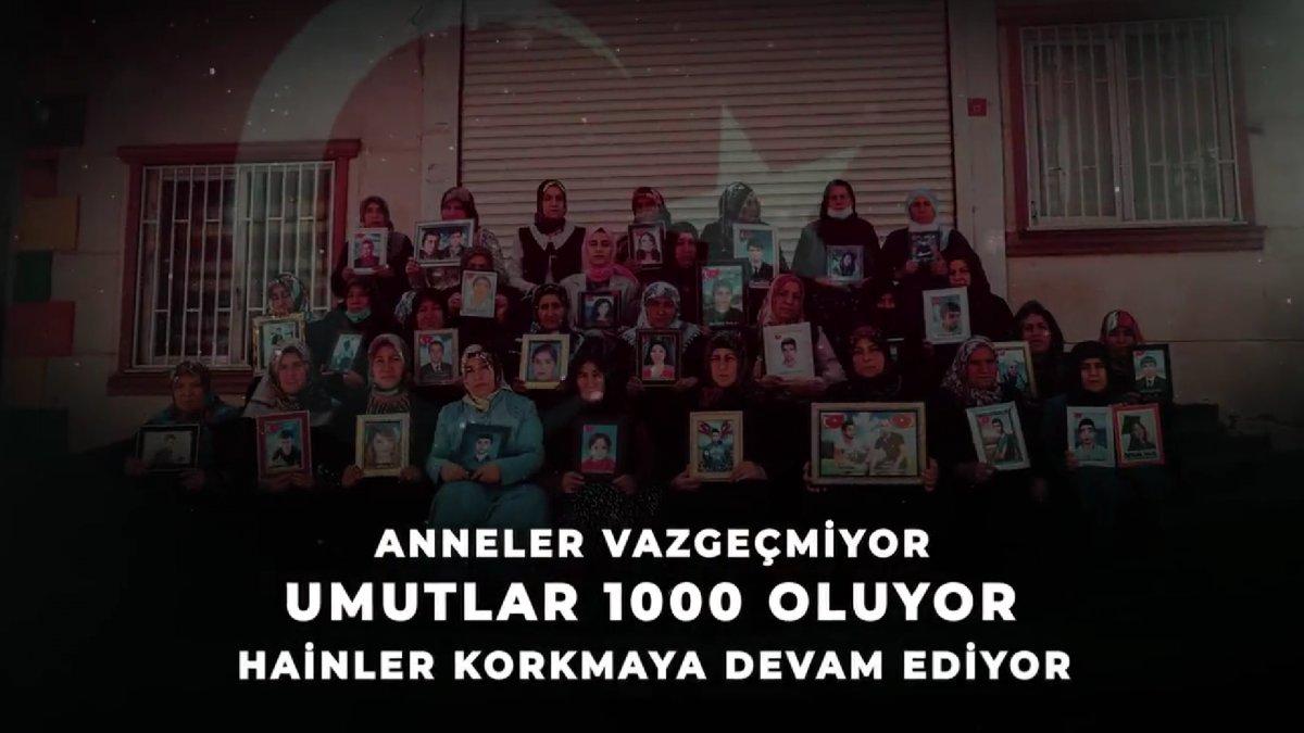 Diyarbakır annelerine, evlat nöbetinin 1000'inci gününe özel video
