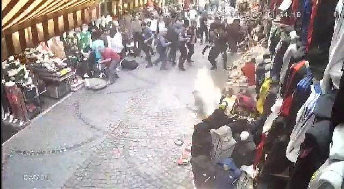 Beyazıt'taki çatışma güvenlik kamerasında