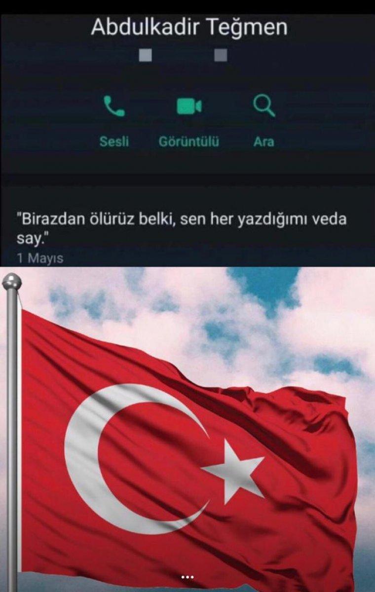 Pençe-Kilit şehidinin son durum güncellemesi duygulandırdı