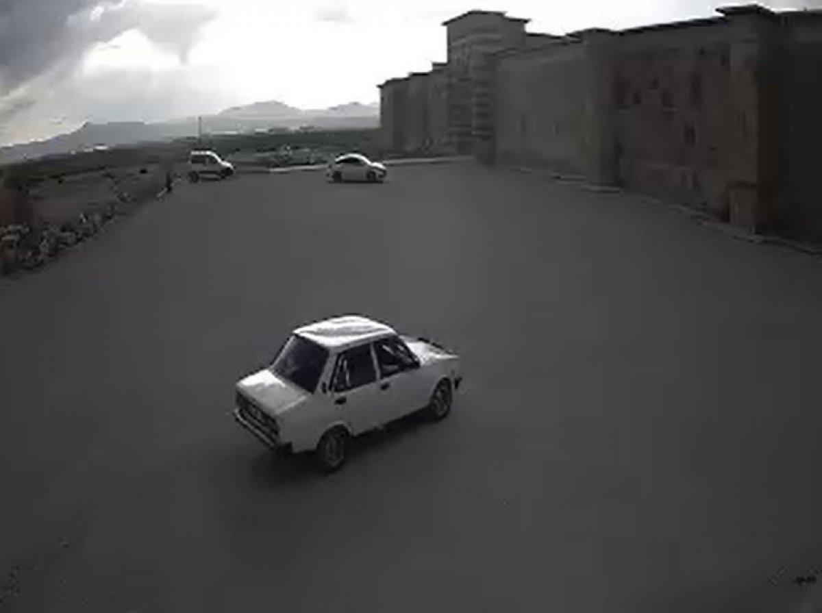 Konya'da tarihi han önündeki drifte para cezası