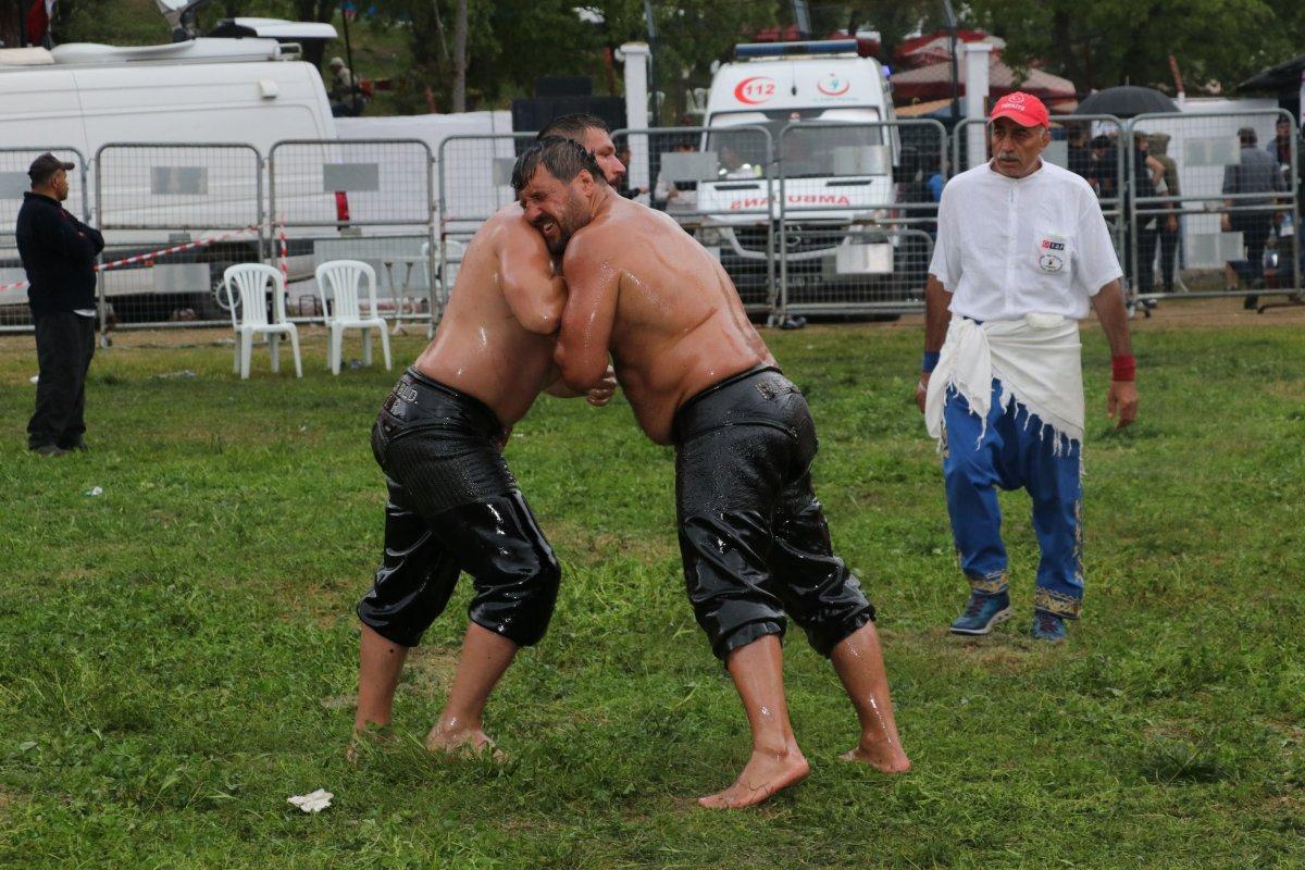 Havza Kırkpınar Yağlı Güreşleri'nde Recep Kara başpehlivan oldu