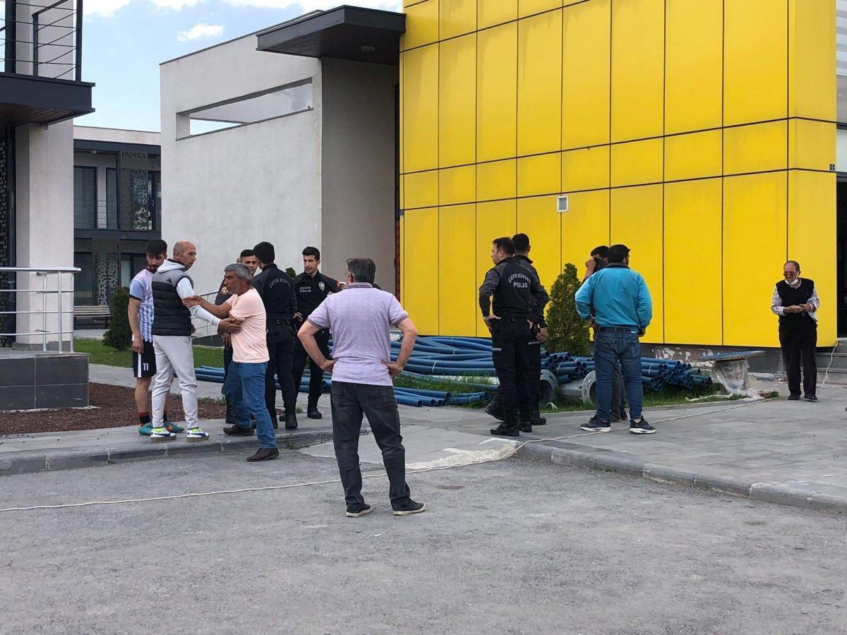 Kayseri'deki amatör futbolcular maç sonrasında kavga etti