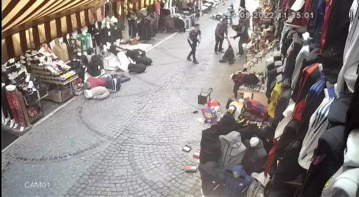 Beyazıt'taki çatışma güvenlik kamerasında