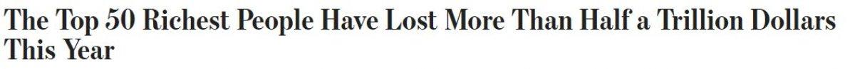 Dünyanın en zengin 50 insanı, 2022'de 563 milyar dolar kaybetti