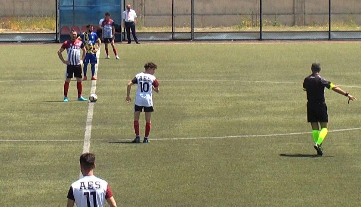 Kayseri'deki amatör futbolcular maç sonrasında kavga etti