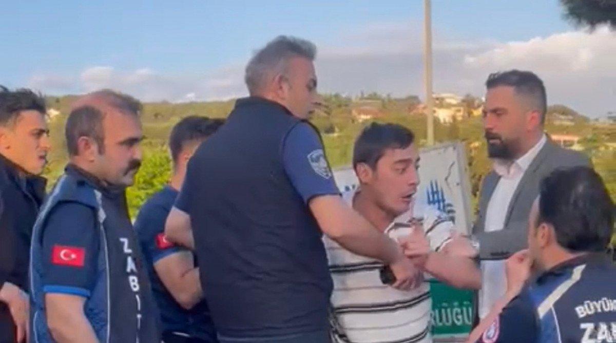 Maltepe’de zabıta ile sürücü kavgası