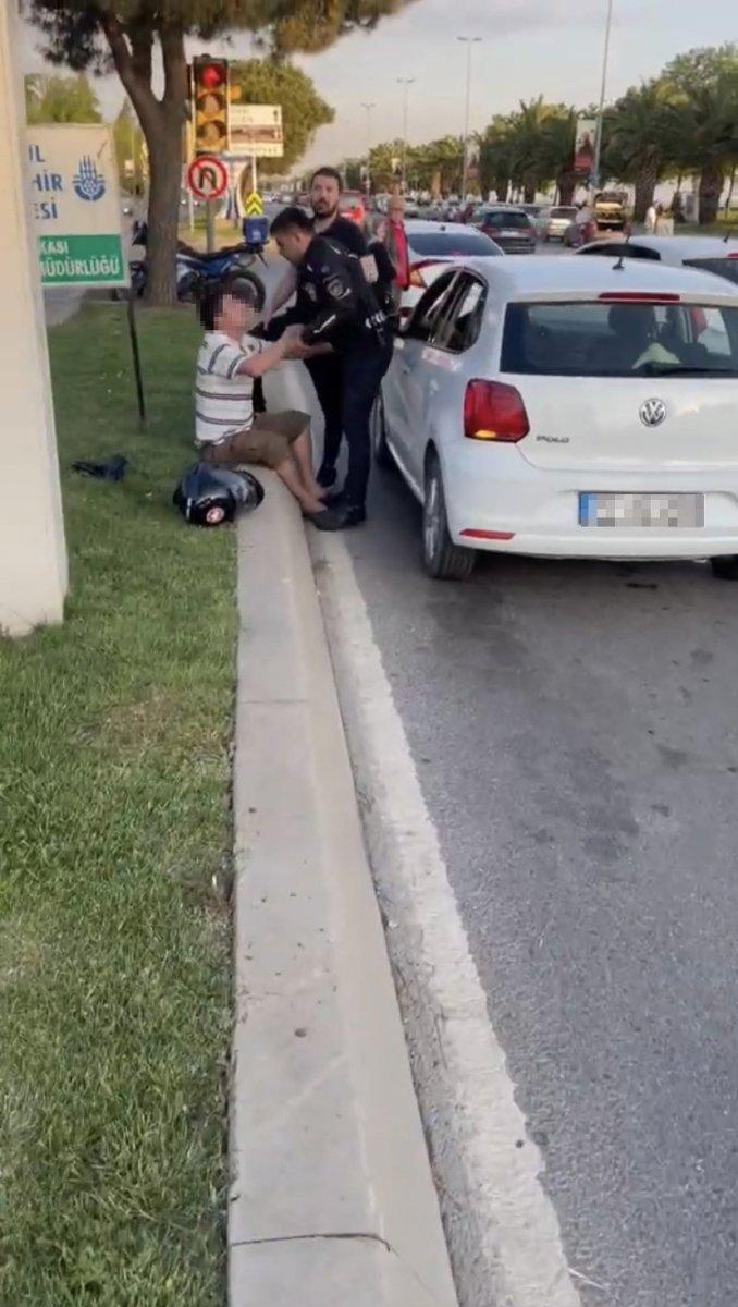 Maltepe’de zabıta ile sürücü kavgası