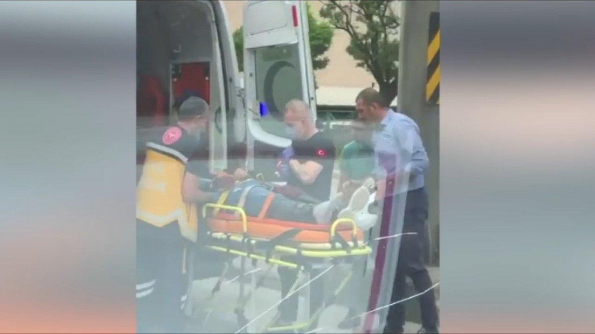 Bursa'da motosiklet ile minibüsün kazası