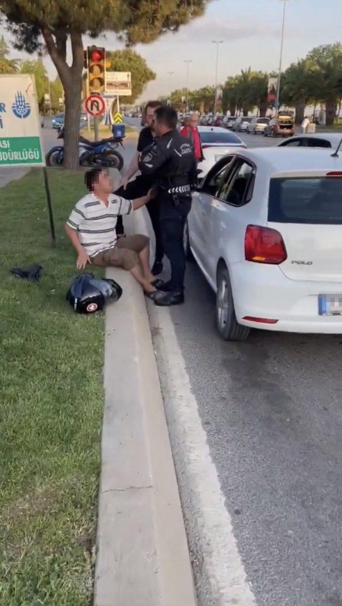 Maltepe’de zabıta ile sürücü kavgası