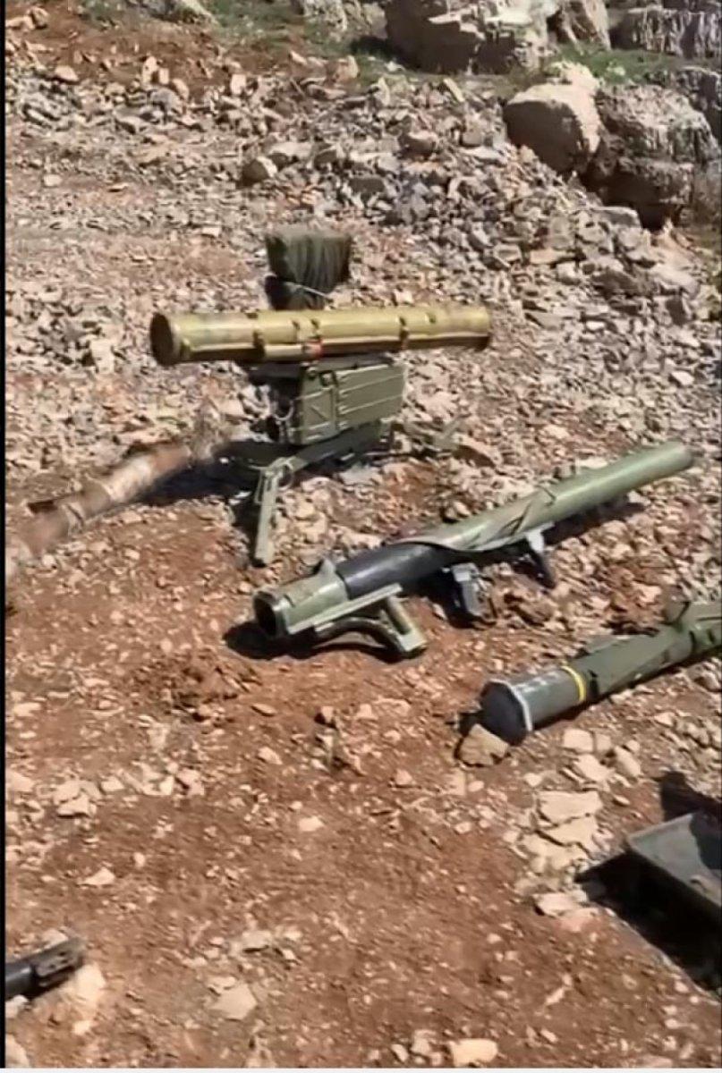 Pençe Kilit bölgesinde İsveç yapımı tanksavar ele geçirildi