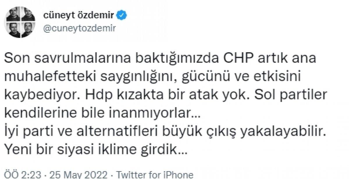 Cüneyt Özdemir, Kemal Kılıçdaroğlu ve CHP'yi topa tuttu