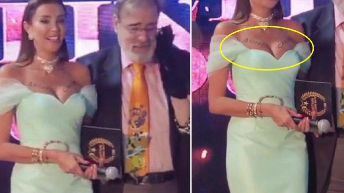 Melis Sezen'e destek: Göğsüne Ahmet Çakar'ın adı yazıldı