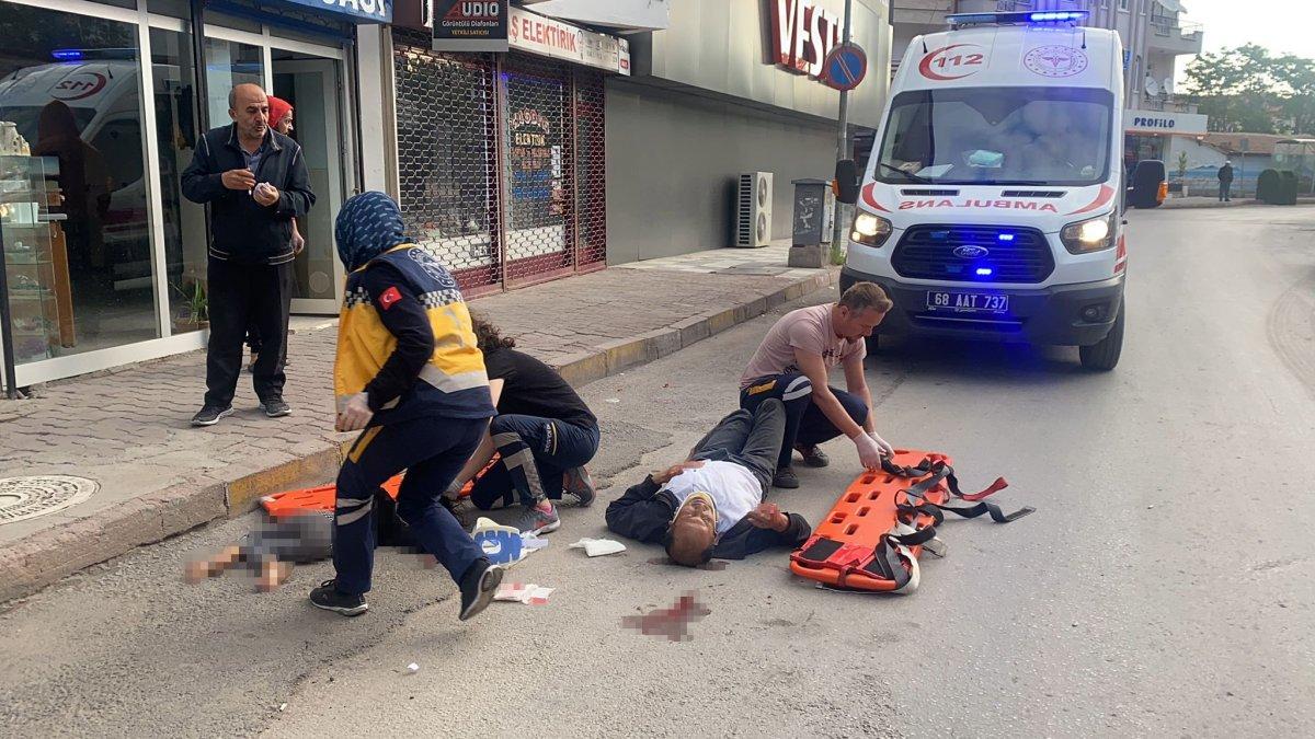 Aksaray'da eşini bıçaklayan şahıs, çocuklarını balkondan attı