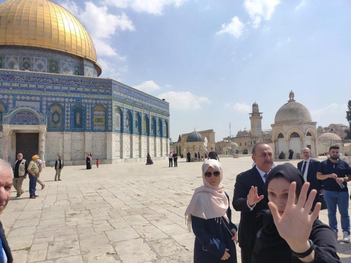 Mevlüt Çavuşoğlu'ndan Mescid-i Aksa’yı ziyaret
