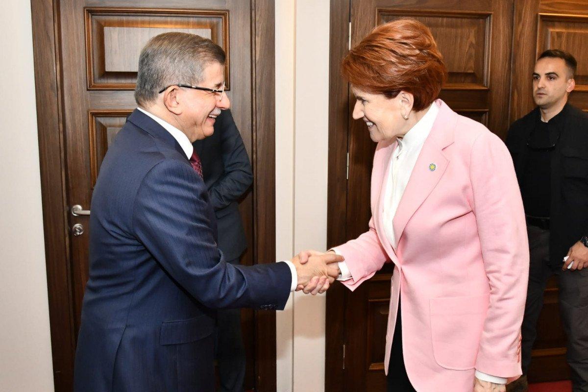 Meral Akşener ve Ahmet Davutoğlu görüştü