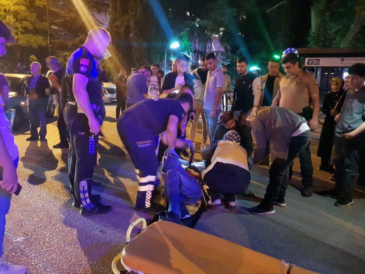 Bursa'da otomobil sürücüsü engelliye çarpıp kaçtı