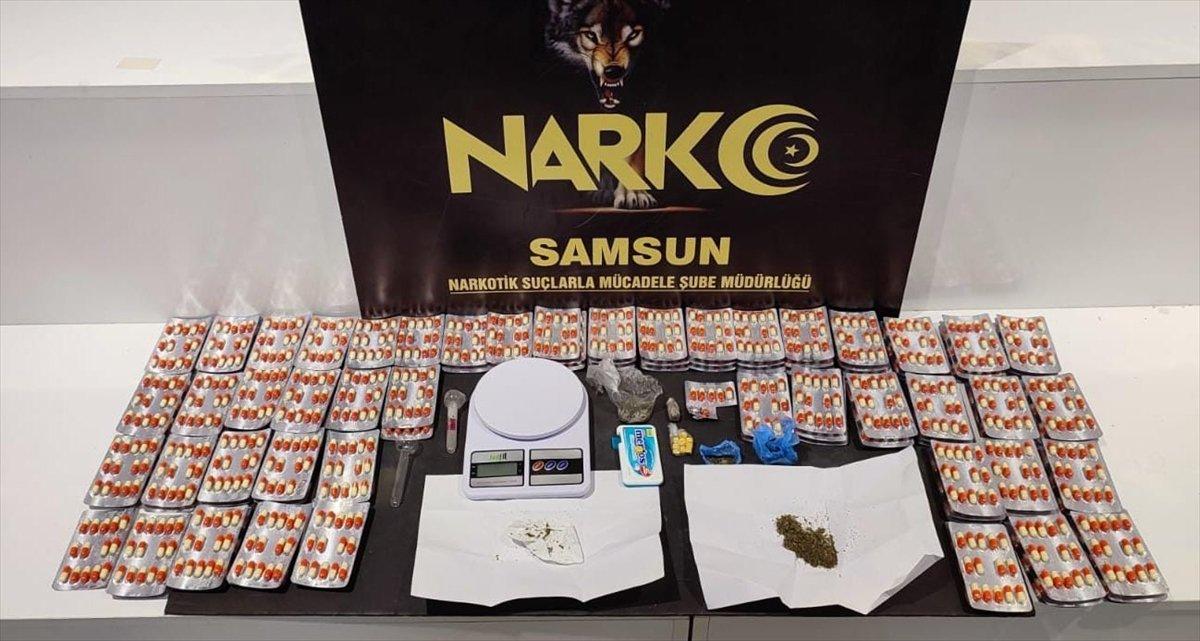 Samsun'da uyuşturucuyla yakalanınca tutuklandı