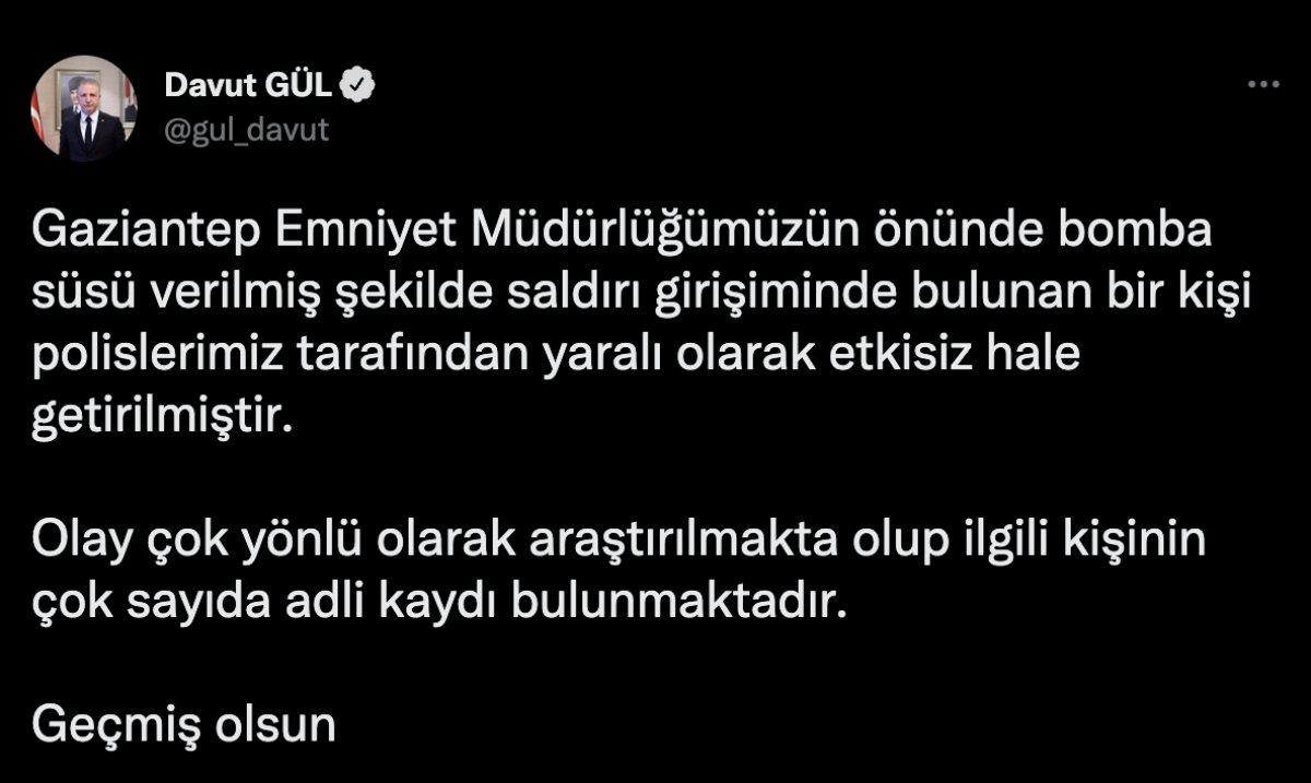 Gaziantep Valiliği'nden saldırıya ilişkin ilk açıklama