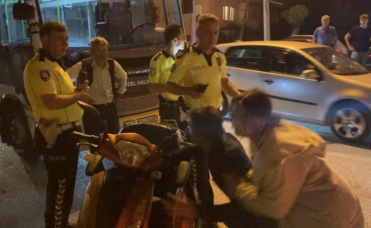 Bursa'da halk otobüsü engelli bisiklet sürücüsüne çarptı