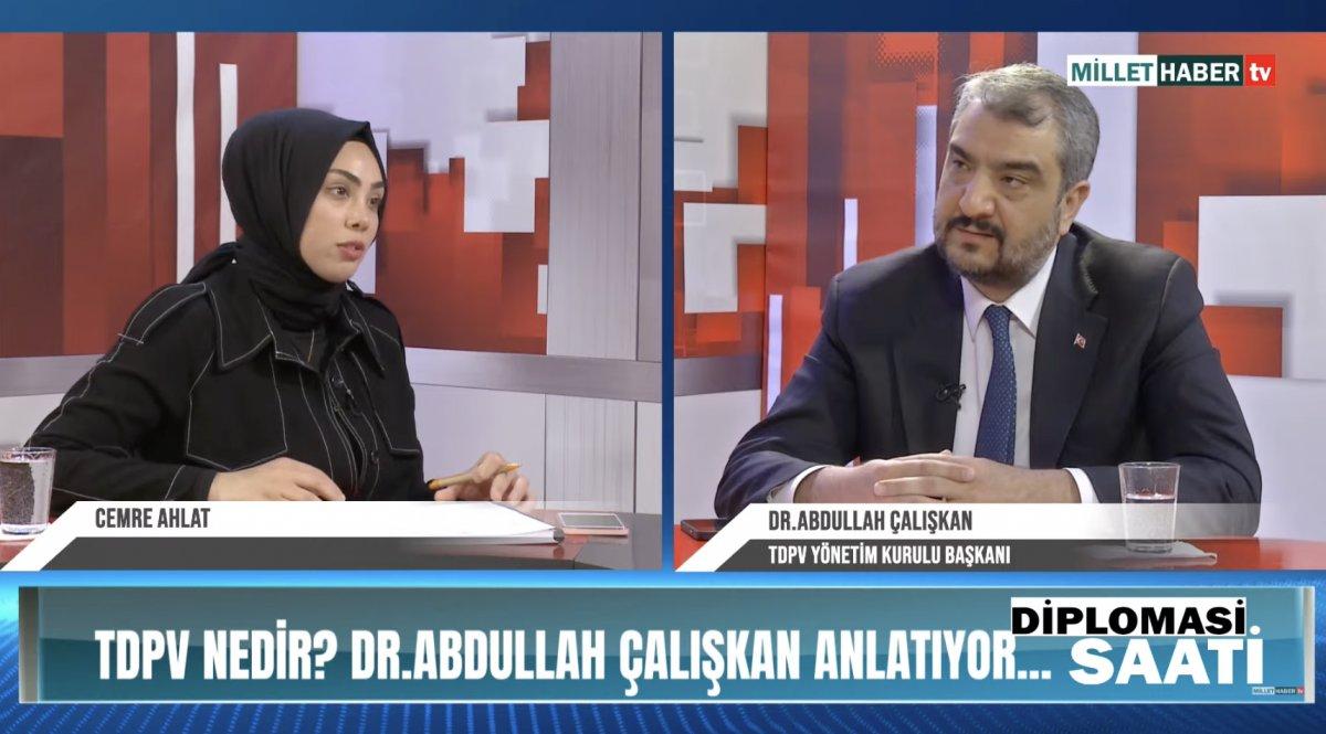 Abdullah Çalışkan, Türk Dünyası Parlamenter Vakfı'nın projelerini anlattı