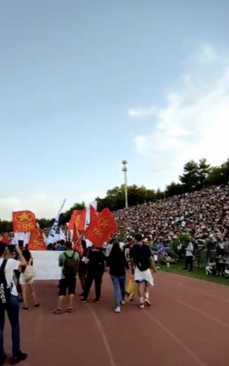 ODTÜ'de PKK sempatizanlarının yürüyüşü