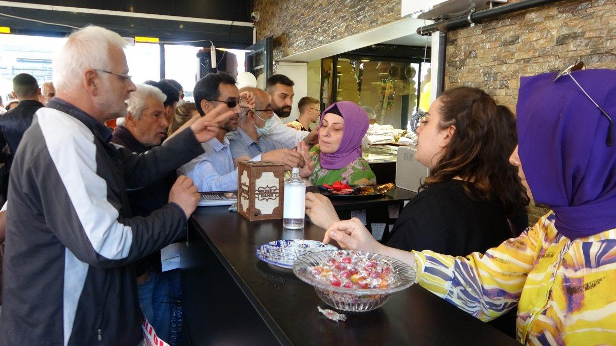 Samsun'da 1 TL'lik döner izdiham oluşturdu