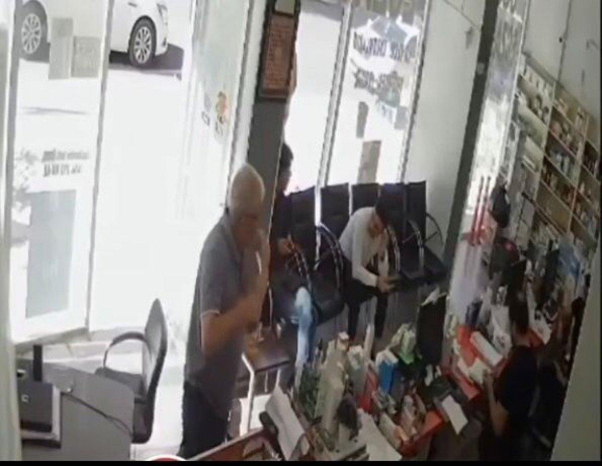 Şanlıurfa’da, eczaneye tüfekli saldırı kameraya yansıdı