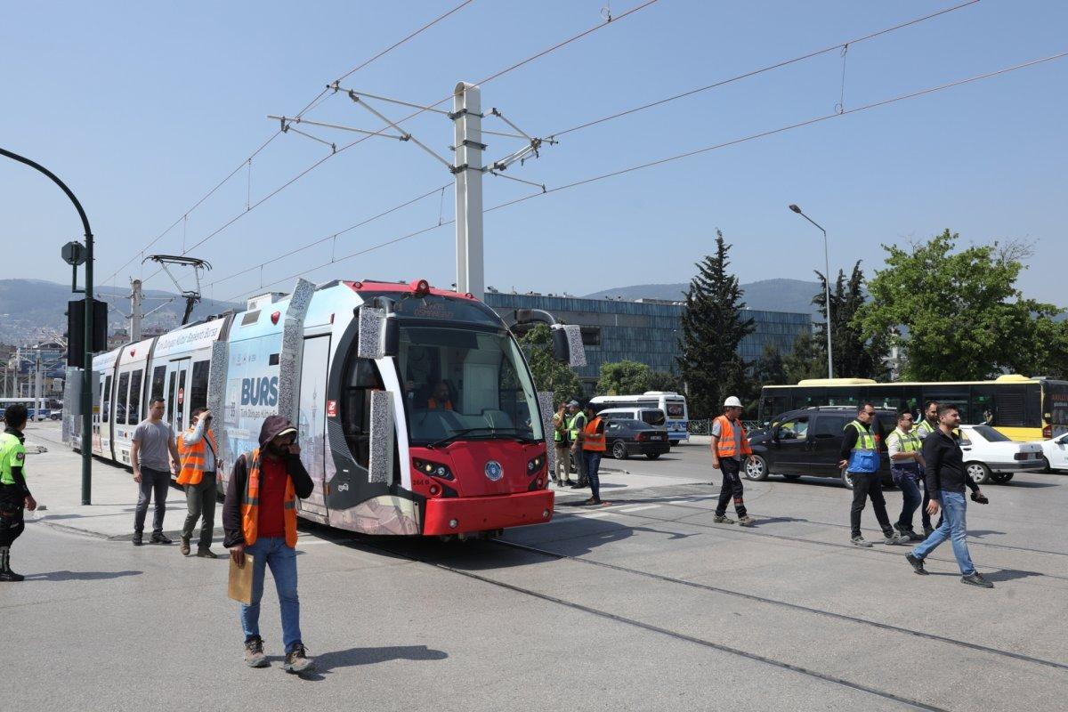Bursa'da T2 tramvay hattının test sürüşleri başladı