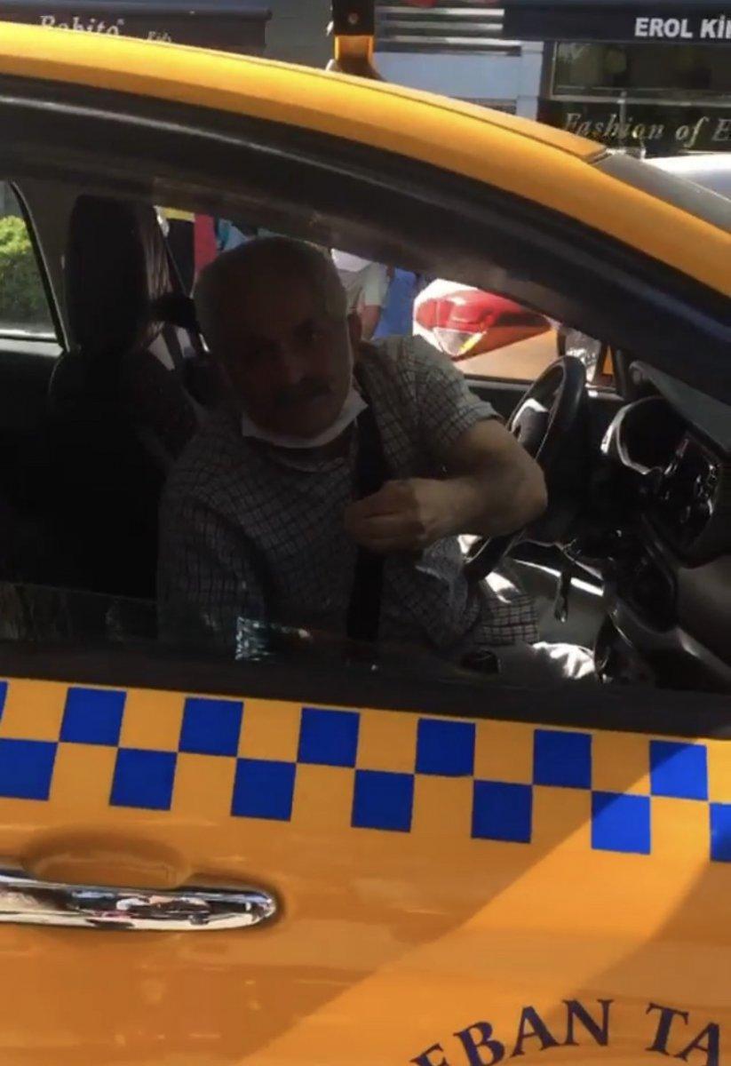 İstanbul'da müşteri seçen taksiciyle vatandaş arasında tartışma çıktı