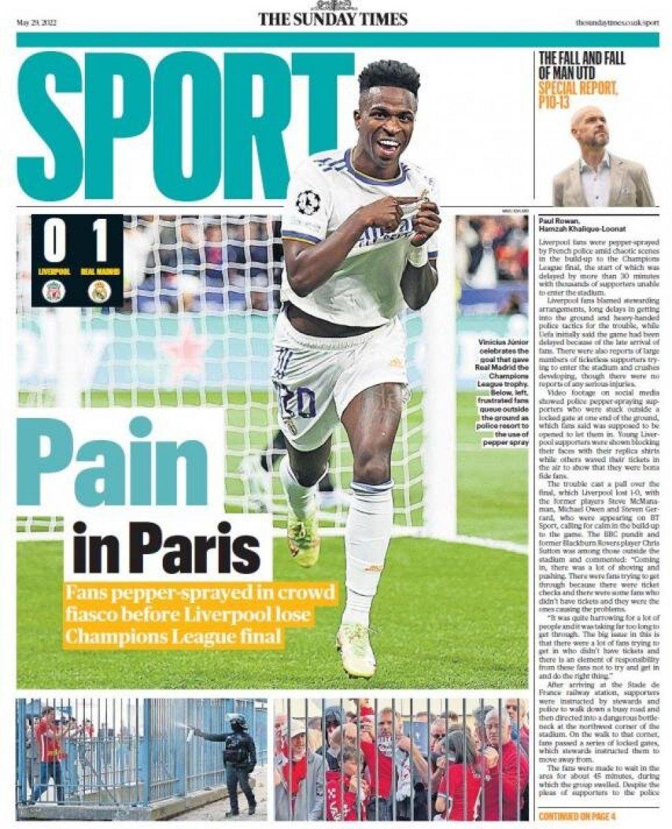 Şampiyonlar Ligi finali sonrası dünya basınından manşetler