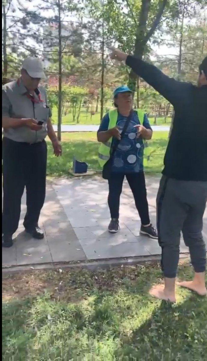 Eskişehir’deki parkta yoga yaptırılmadı