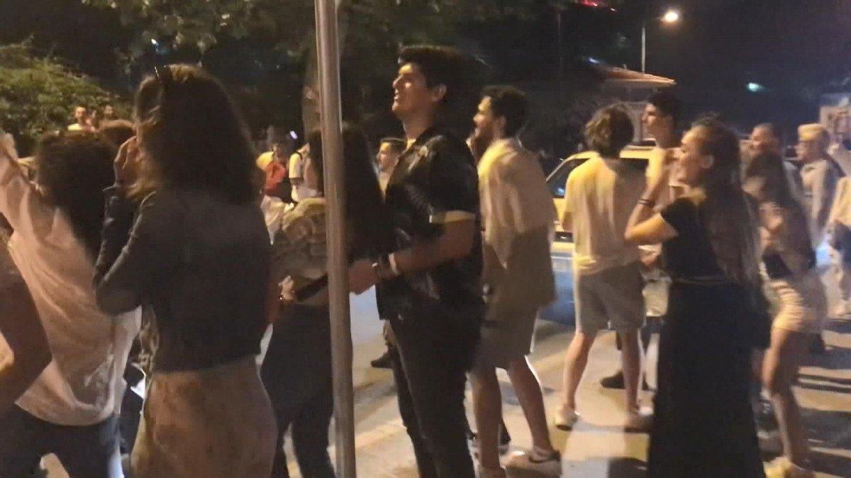 Şişli’de konser sonrası sokakta taşkınlık