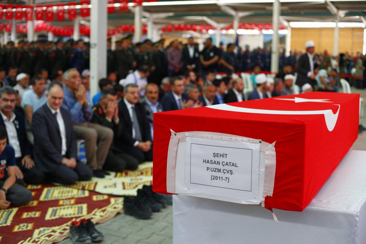 Şehit Hasan Çatal'a veda