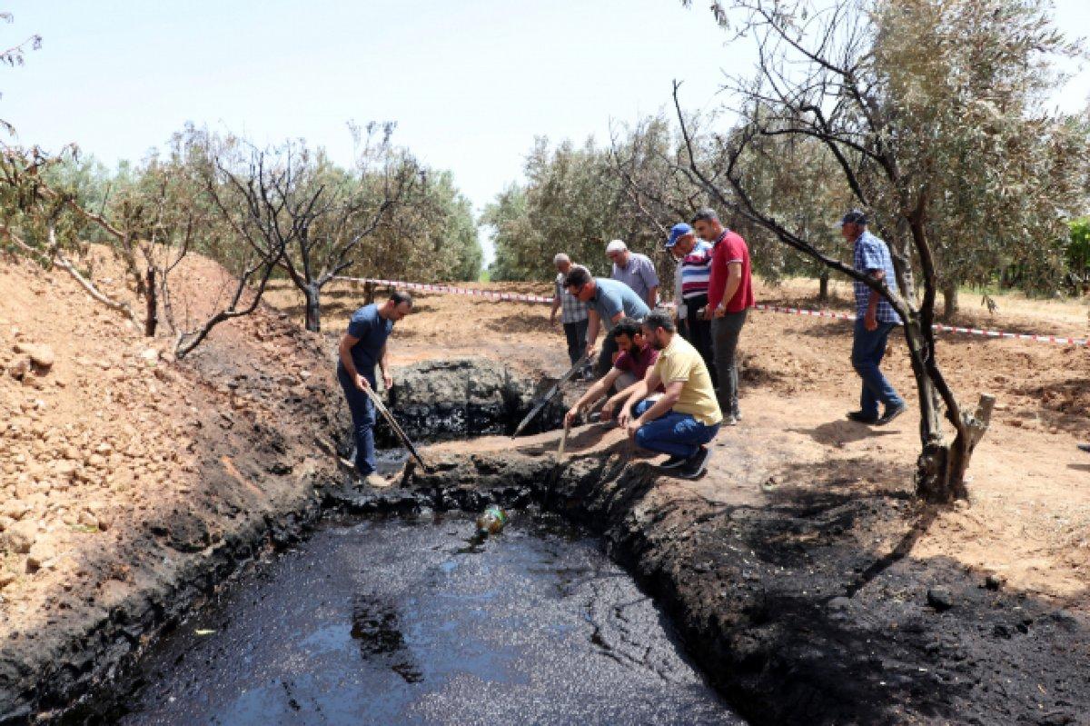 Manisa'da sondaj kuyusundan çıkan 'siyah sıvı', incelemeye alındı