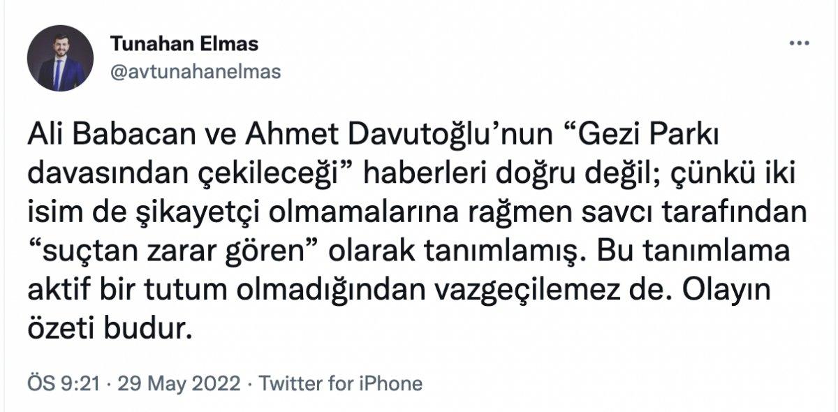 Deva ve Gelecek Partisi'nden 'Gezi Parkı' davaları açıklaması