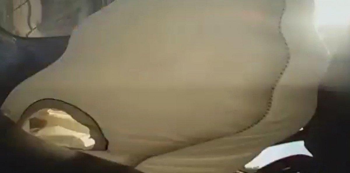 Bursa'da araç kamerasına yansıyan kaza