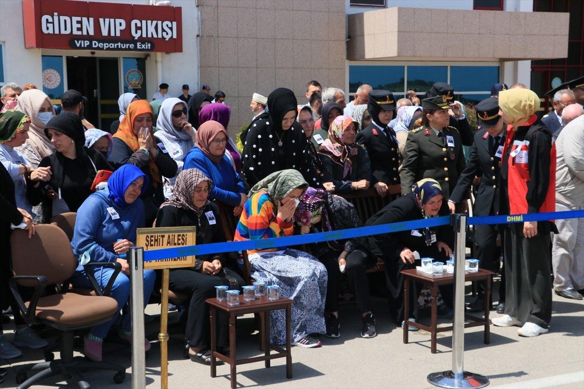 Samsun, şehidini gözyaşları içinde karşıladı