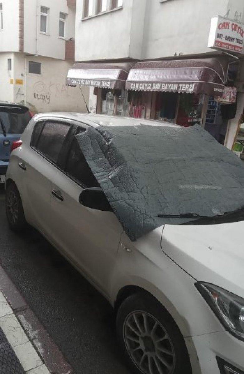 Kastamonu'ya dolu yağdı