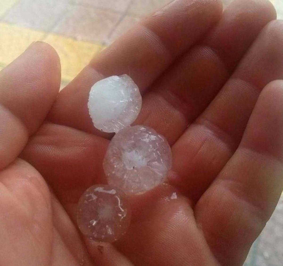 Kastamonu'ya dolu yağdı