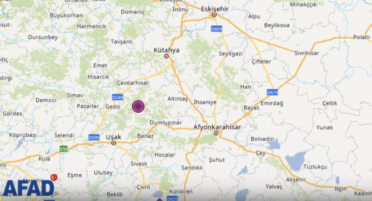Kütahya'da 4.2 büyüklüğünde deprem meydana geldi