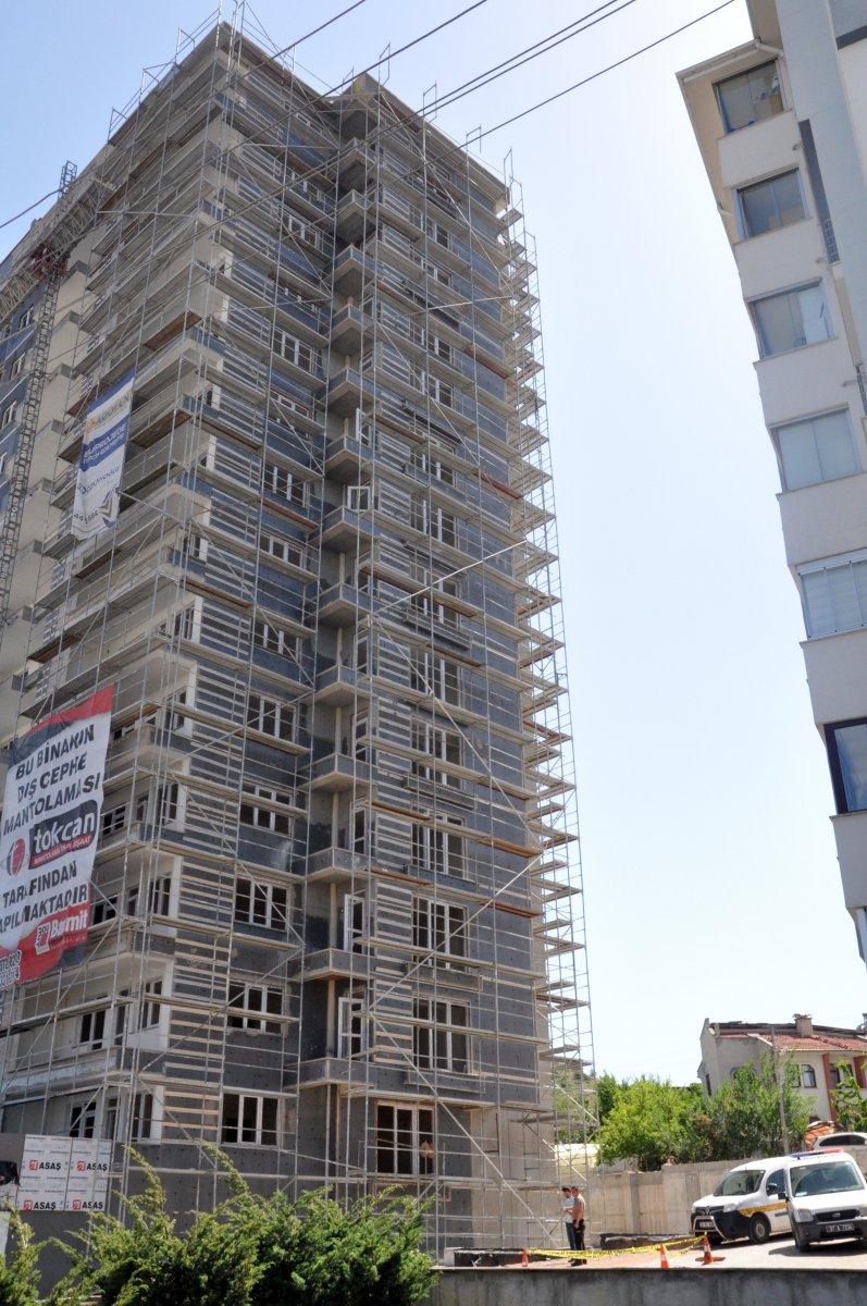 Kastamonu'da 15'inci kattan düşen inşaat işçisi hayatını kaybetti