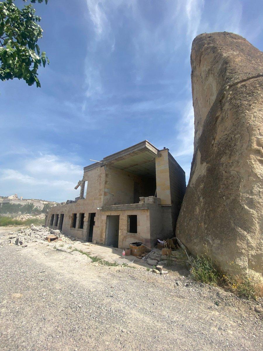 Kapadokya Bölgesindeki kaçak yapılar yıkılıyor