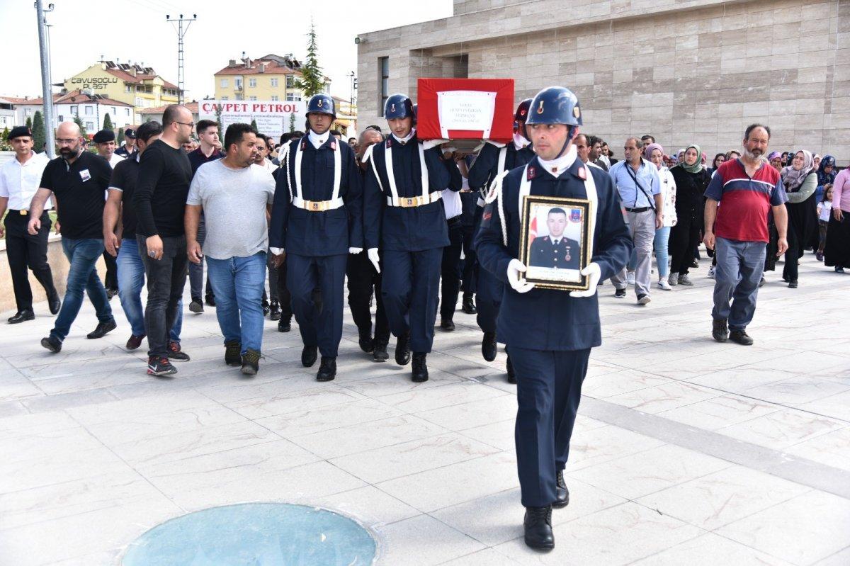 Hatay’da öldürülen uzman çavuş son yolculuğuna uğurlandı
