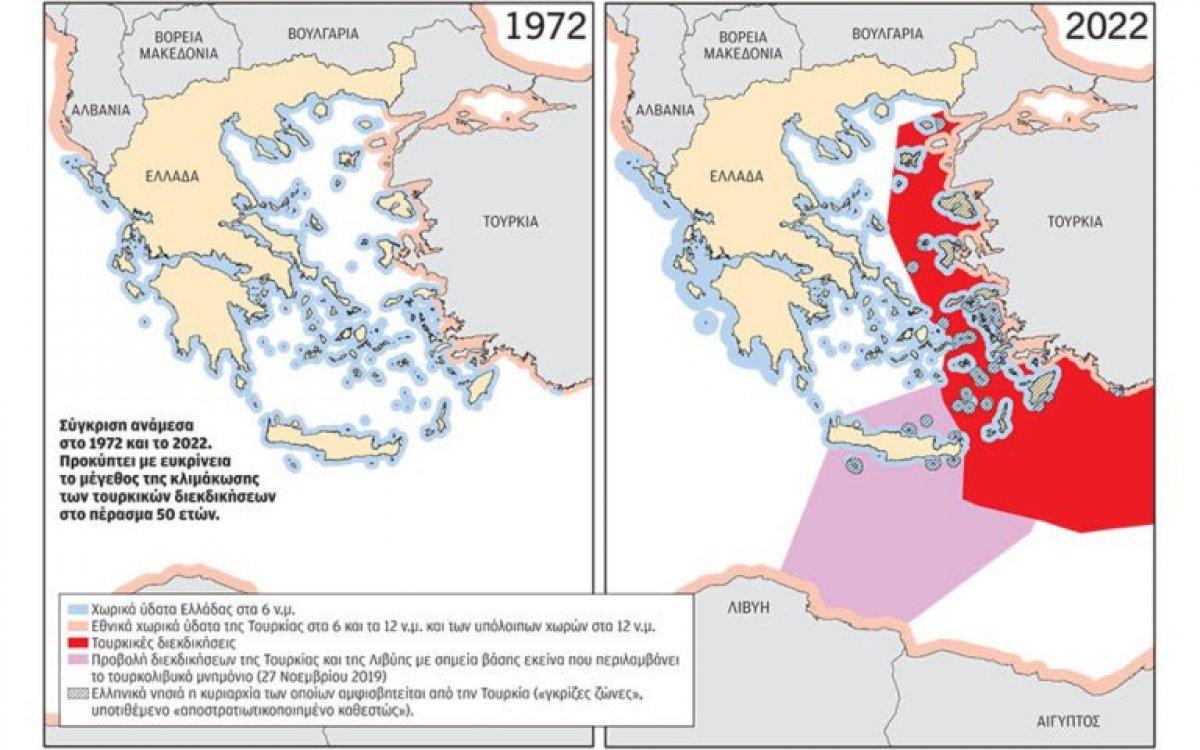 Yunanistan'dan Türkiye'ye karşı 16 haritalı kampanya